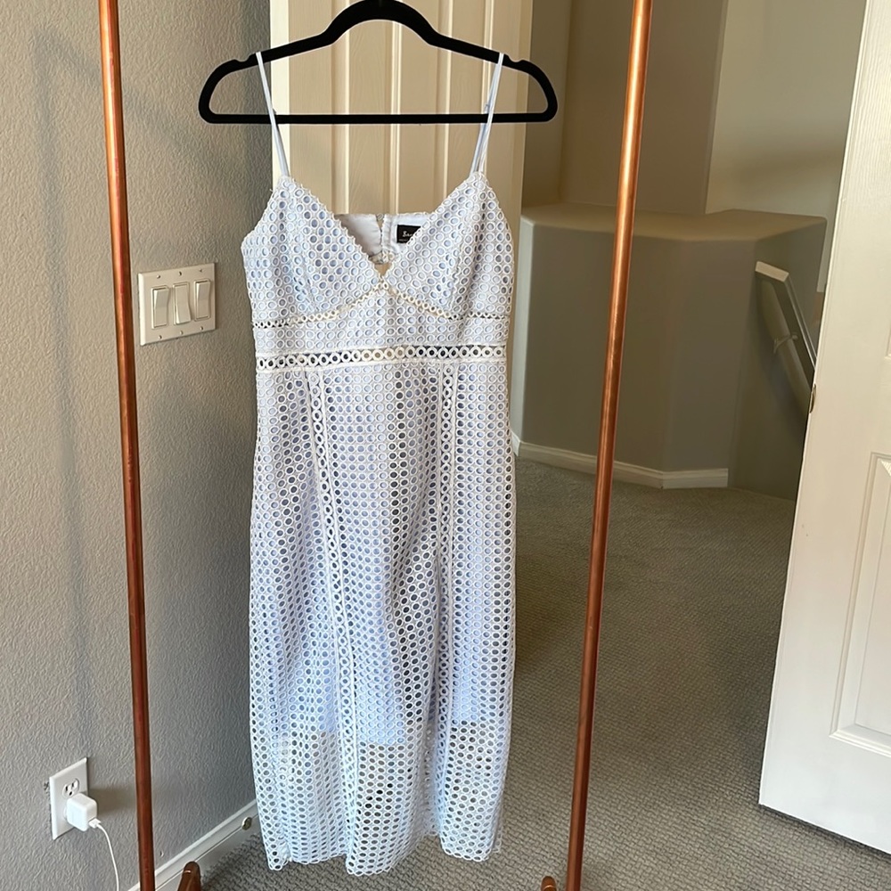 BARDOT Pale Blue Midi Dress